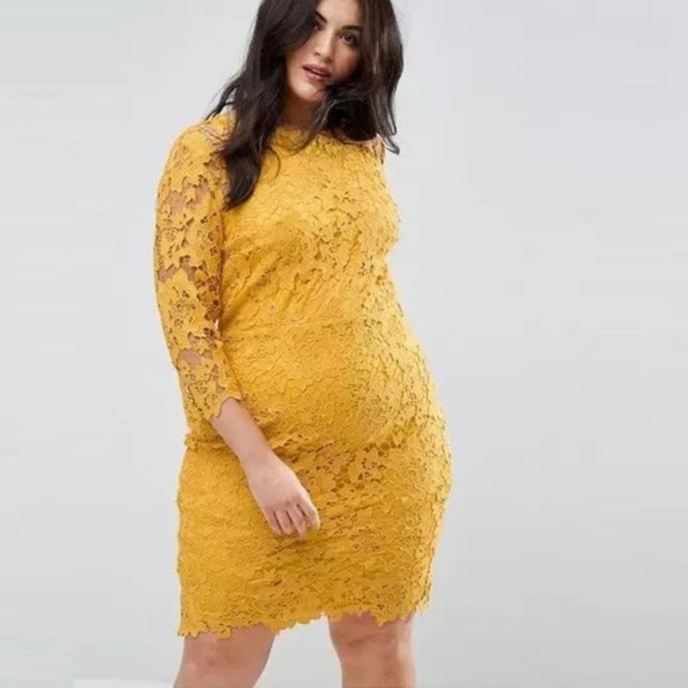 Paper Dolls Plus Crochet Lace Midi Dress 24